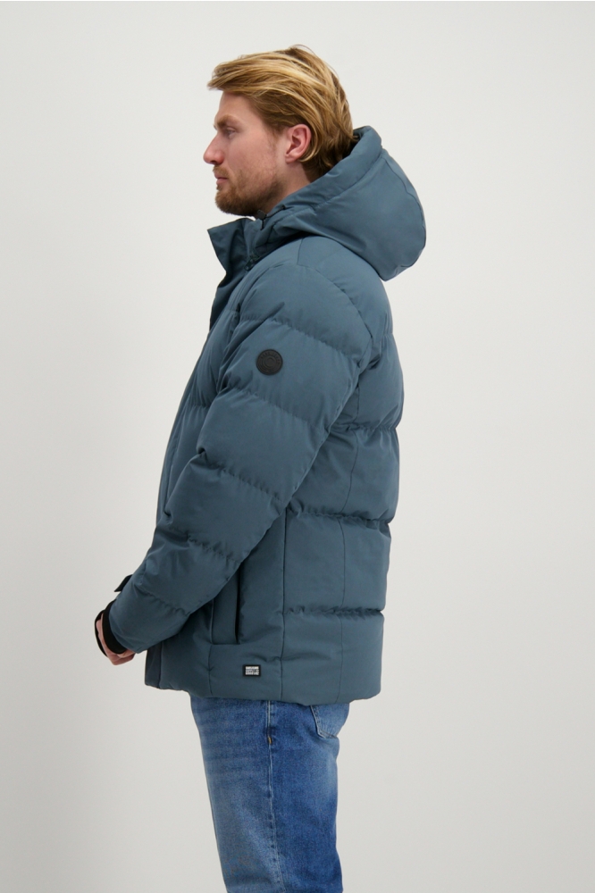 Cars blauwe heren jas | Model zijaanzicht