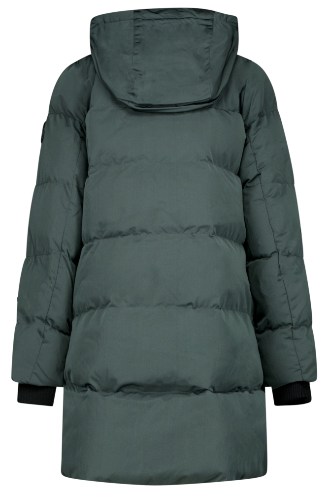 Cars groene dames jas | Achteraanzicht