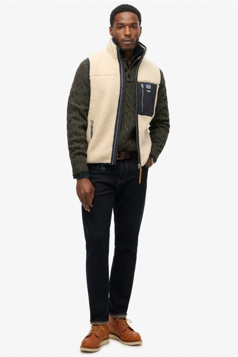 Superdry beige heren jas | Model