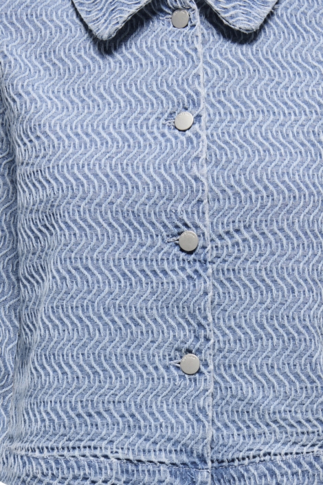 Jacqueline de Yong blauwe dames jas | Kleurstaal