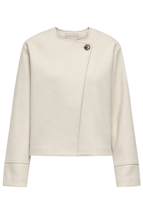 Jacqueline de Yong beige dames blazer | Vooraanzicht