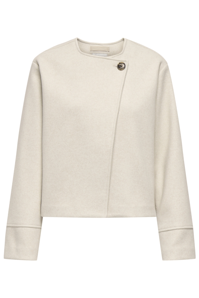 Jacqueline de Yong beige dames blazer | Vooraanzicht