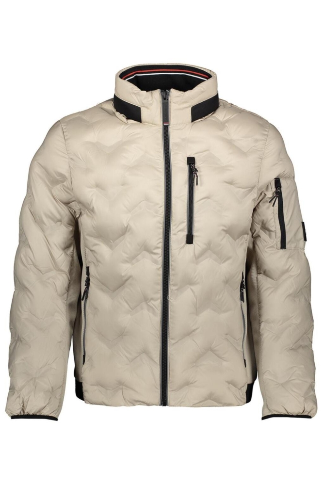 Tom Tailor beige heren jas | Vooraanzicht