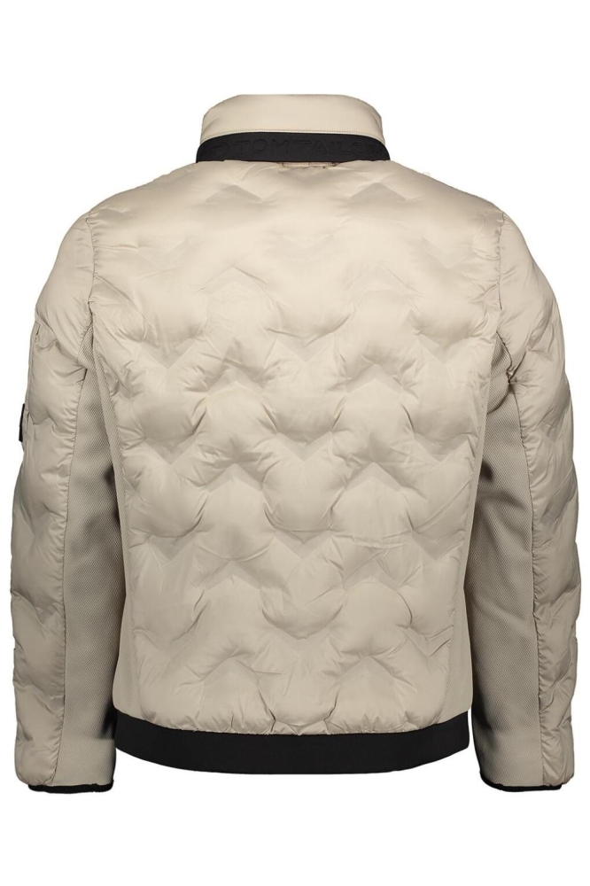 Tom Tailor beige heren jas | Achteraanzicht