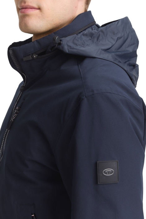 Tom Tailor blauwe heren jas | Close up