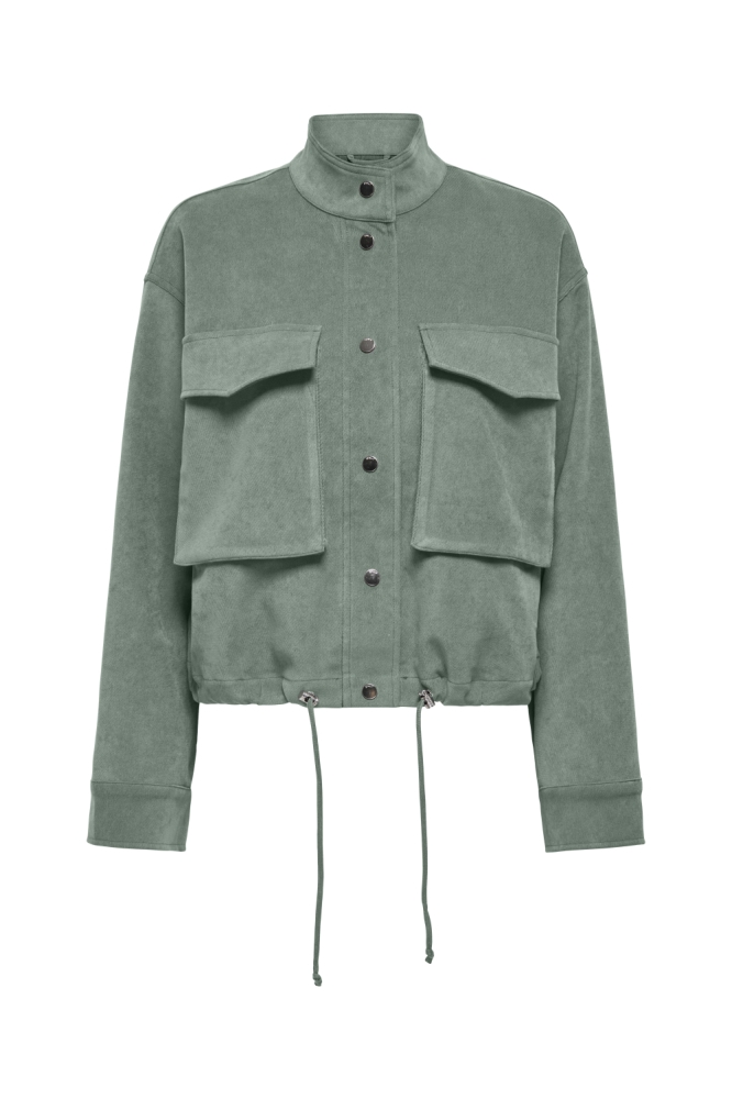 Only groene dames jas | Vooraanzicht