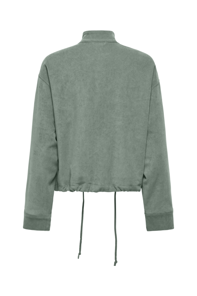 Only groene dames jas | Achteraanzicht