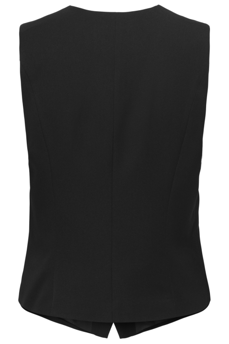 Only zwarte dames gilet | Achteraanzicht