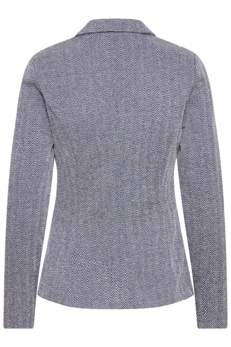 Ichi blauwe dames blazer | Achteraanzicht