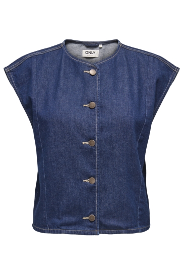 Only Vest ONLSADIE SL DNM WAISTCOAT GEN 15363629 MEDIUM BLUE DENIM