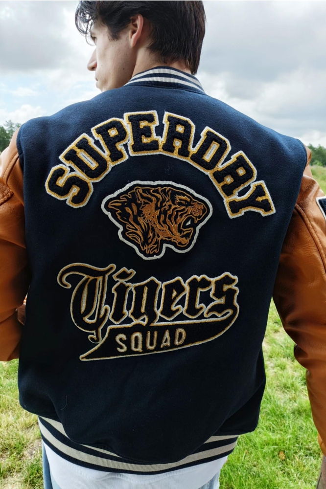 Superdry blauwe heren jas | Unique Selling Point