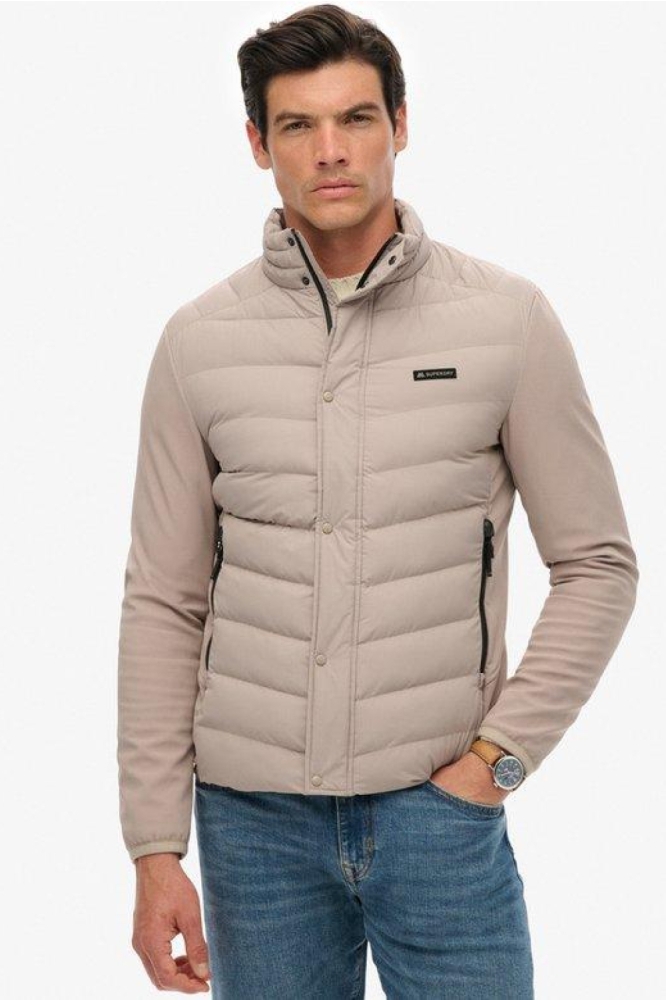 Superdry beige heren jas | Model