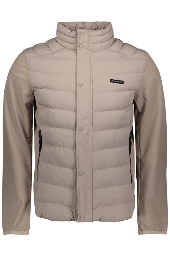 Superdry beige heren jas | Vooraanzicht