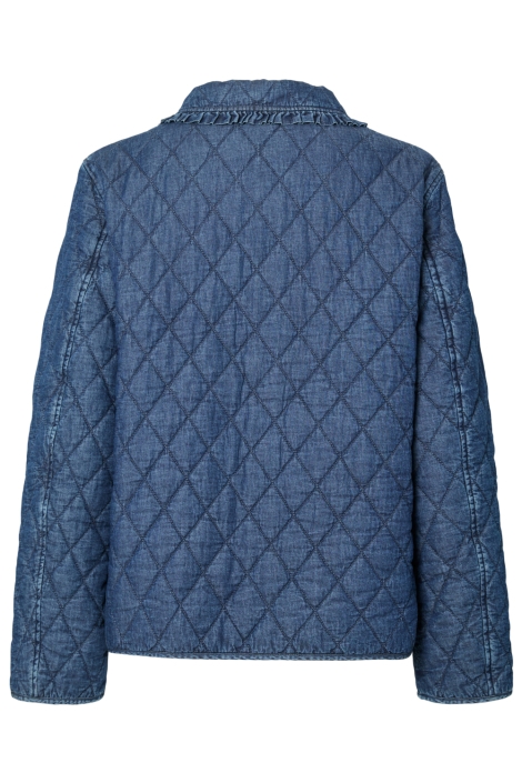 Pieces blauwe dames jas | Achteraanzicht