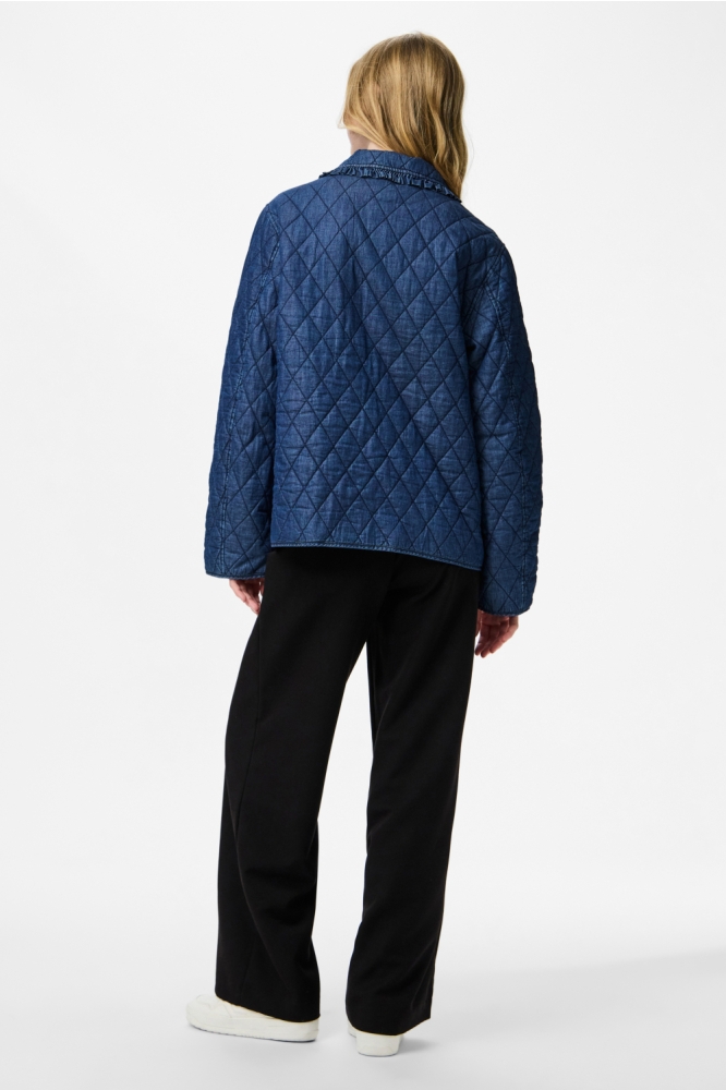 Pieces blauwe dames jas | Model