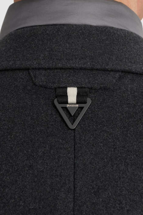 Vanguard grijze heren jas | Close up