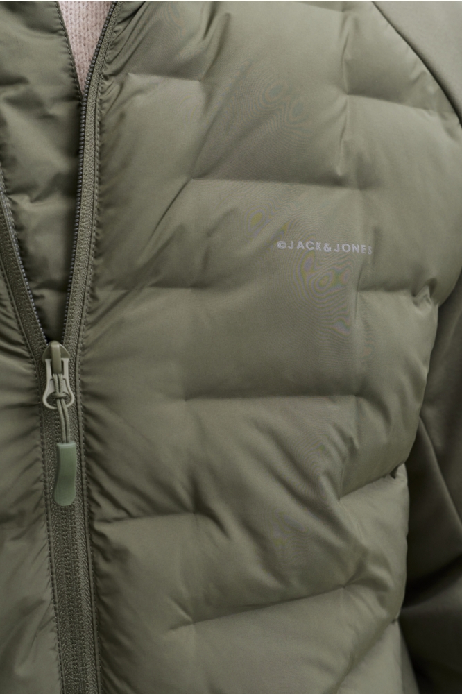 Jack & Jones groene heren jas | Kleurstaal