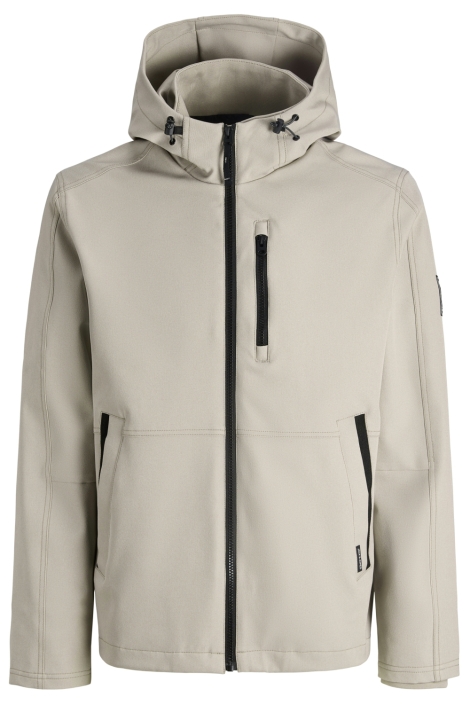 Jack & Jones beige heren jas | Vooraanzicht