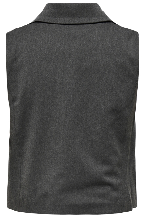 Only grijze dames gilet | Achteraanzicht