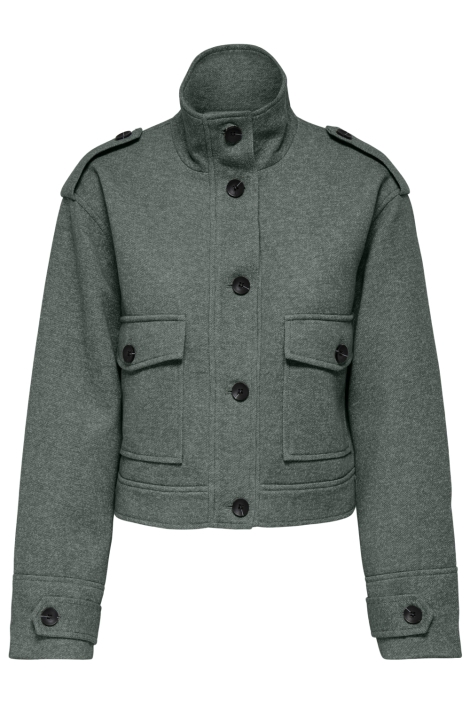 Only groene dames jas | Vooraanzicht