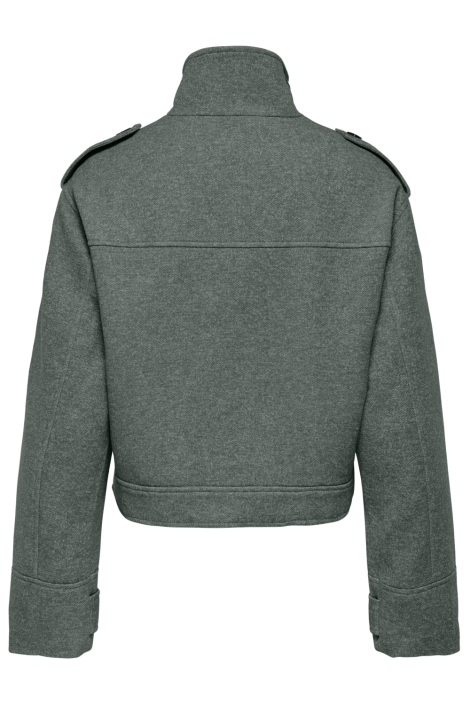 Only groene dames jas | Achteraanzicht