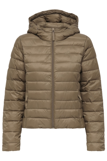 Only ONLTAHIA LW QUILTED HOOD JKT NOOS O 15352020 Cocoa Creme