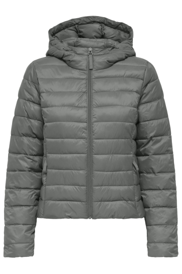 Only ONLTAHIA LW QUILTED HOOD JKT NOOS O 15352020 Castor Gray