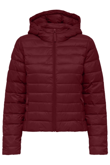 Only Jas ONLTAHIA LW QUILTED HOOD JKT NOOS O 15352020 Cabernet