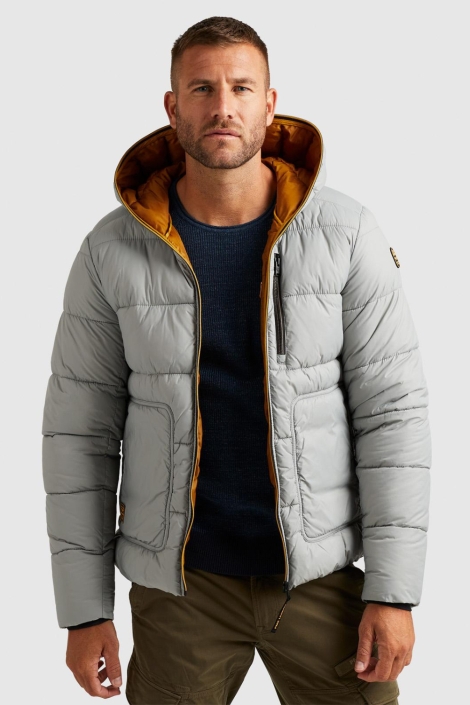 PME legend blauwe heren jas | Model vooraanzicht