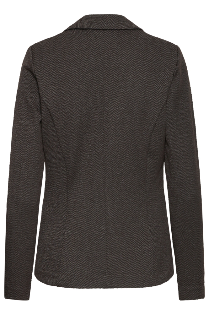 Ichi bruine dames blazer | Achteraanzicht