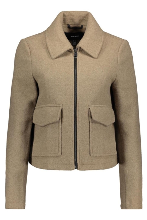 Vero Moda camel dames jas | Vooraanzicht