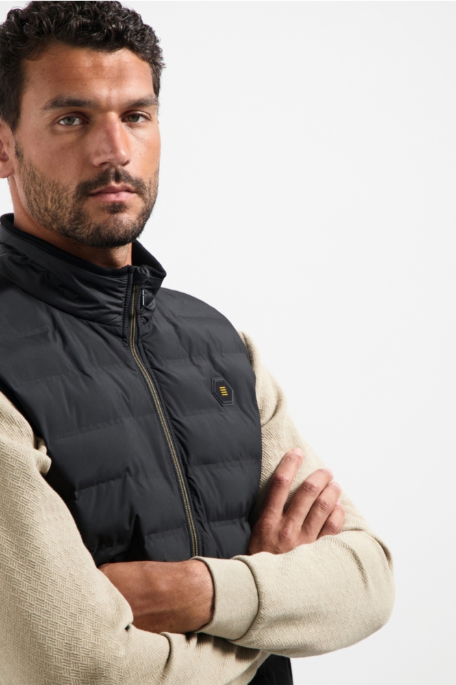 NO-EXCESS zwarte heren jas | Close up