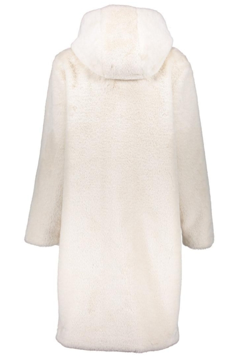 Geisha witte dames jas | Achteraanzicht