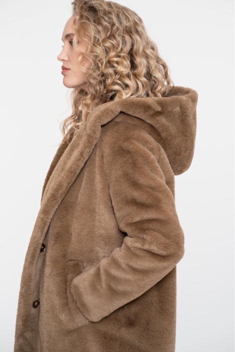 Geisha bruine dames jas | Close up