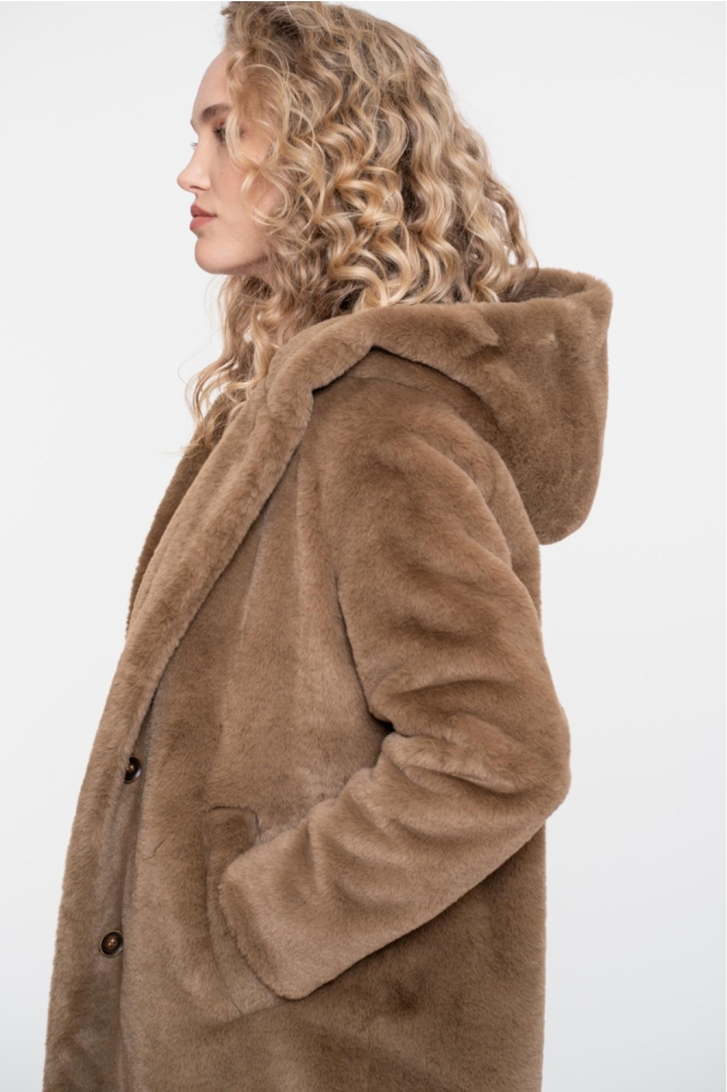 Geisha bruine dames jas | Close up