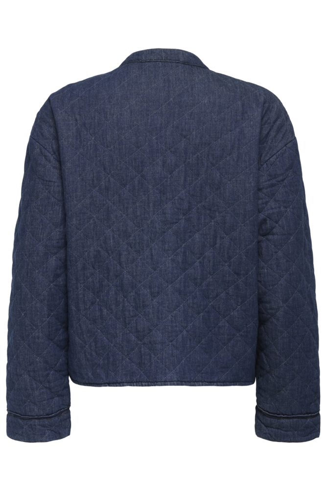 Only blauwe dames jas | Achteraanzicht