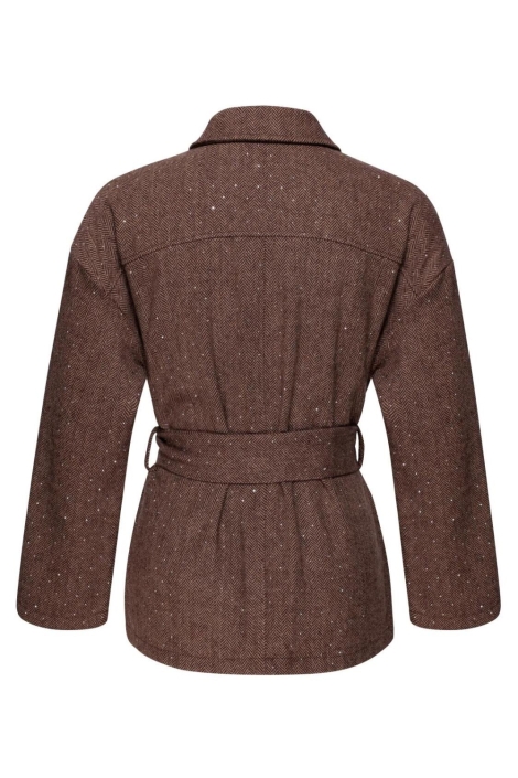 Kimara bruine dames jas | Achteraanzicht