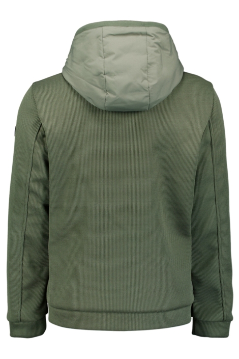 NO-EXCESS groene heren jas | Achteraanzicht