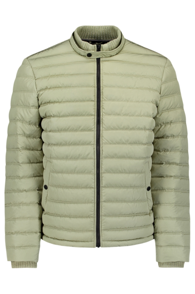 NO-EXCESS groene heren jas | Vooraanzicht