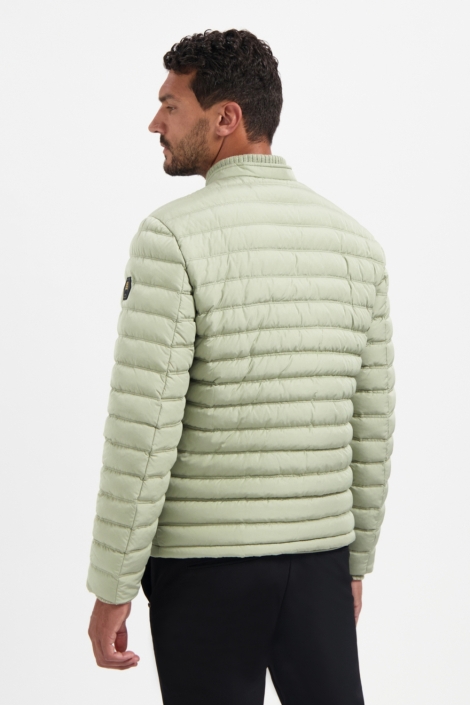 NO-EXCESS groene heren jas | Model achteraanzicht