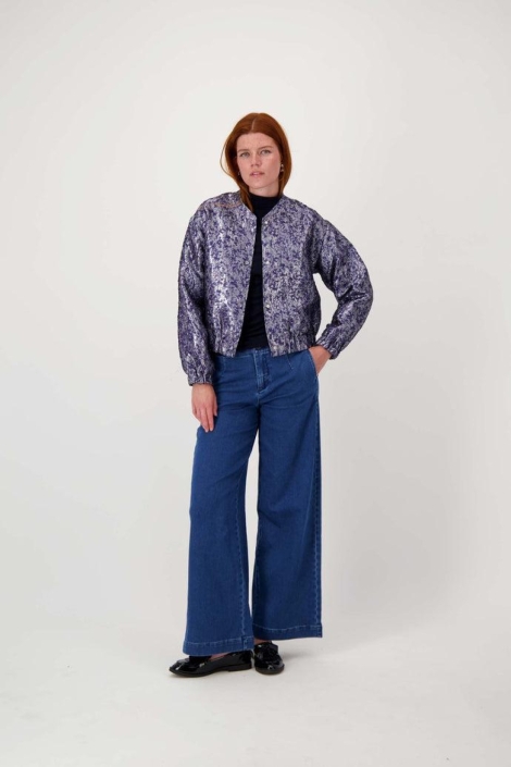 Zusss blauwe dames blazer | Model