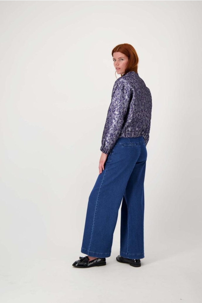 Zusss blauwe dames blazer | Model