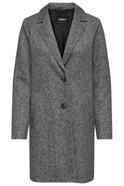 Only grijze dames jas | Vooraanzicht