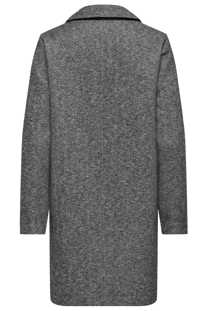 Only grijze dames jas | Achteraanzicht