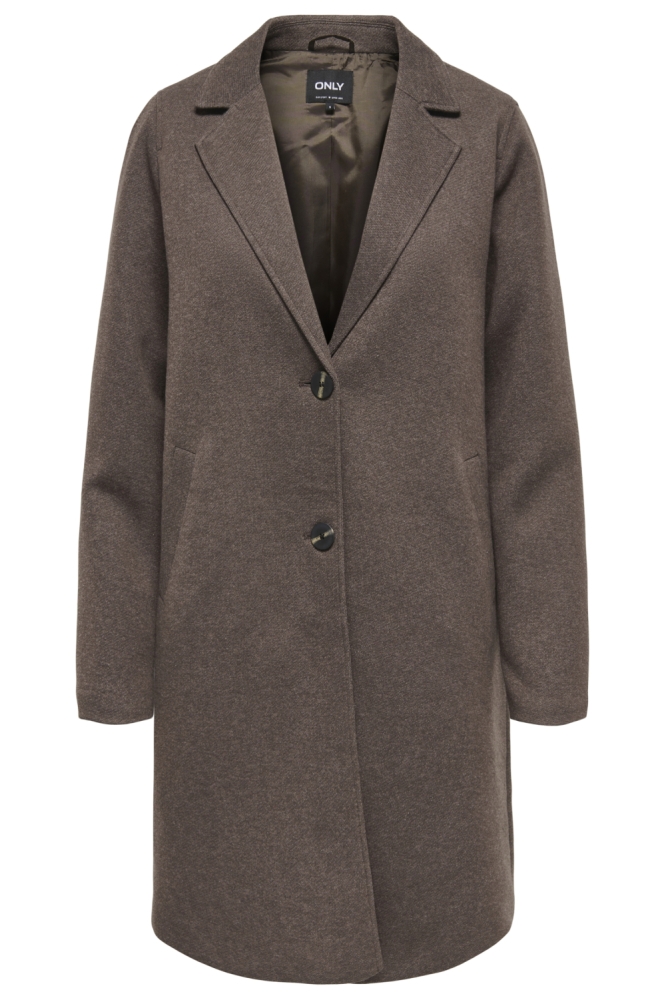Only bruine dames jas | Vooraanzicht