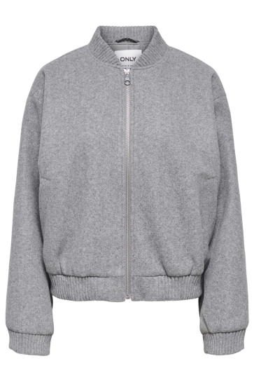 Only Jas ONLELBA LIFE BOMBER JACKET CC OTW 15360974 Medium Grey Melange