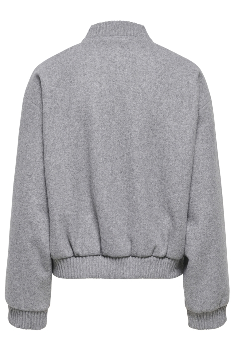 Only grijze dames jas | Achteraanzicht