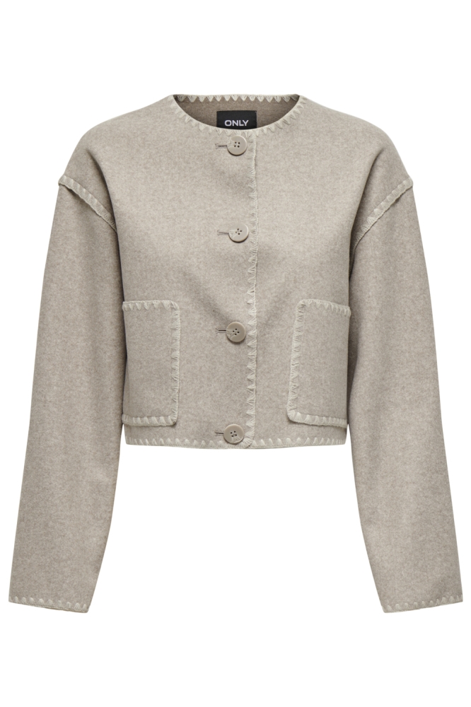 Only beige dames blazer | Vooraanzicht