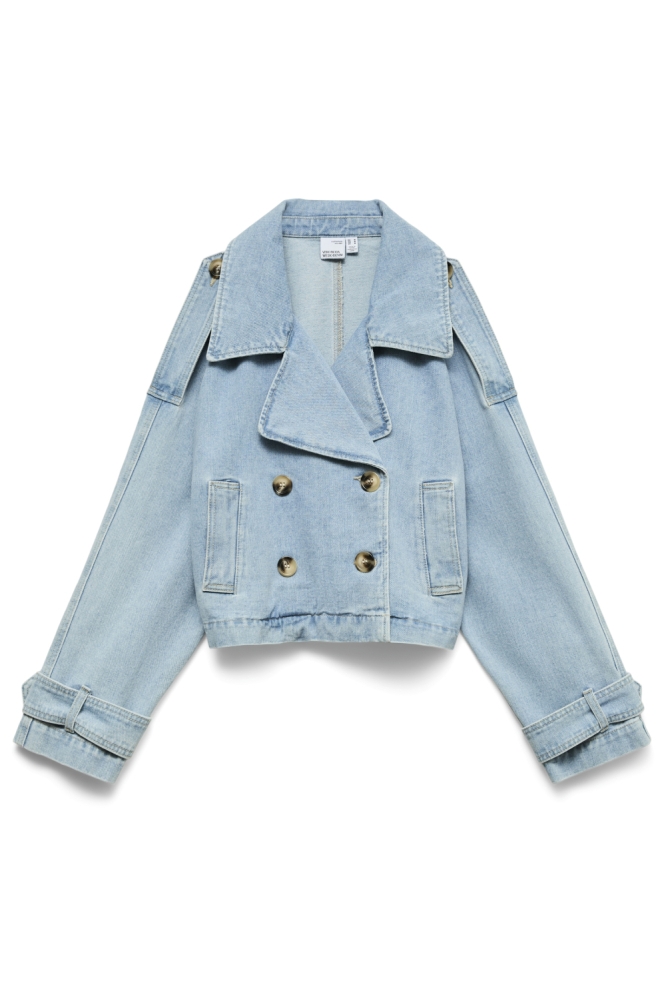 Vero Moda blauwe dames jas | Vooraanzicht