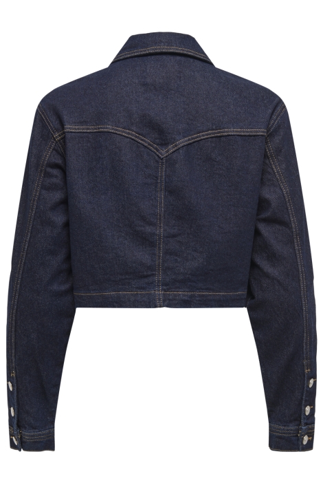 Only blauwe dames jas | Achteraanzicht